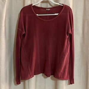 Urban Outfitters Waffle Long Sleeve Top